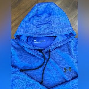 Men’s Blue Under Armour Hooded Sweatshirt Size Small